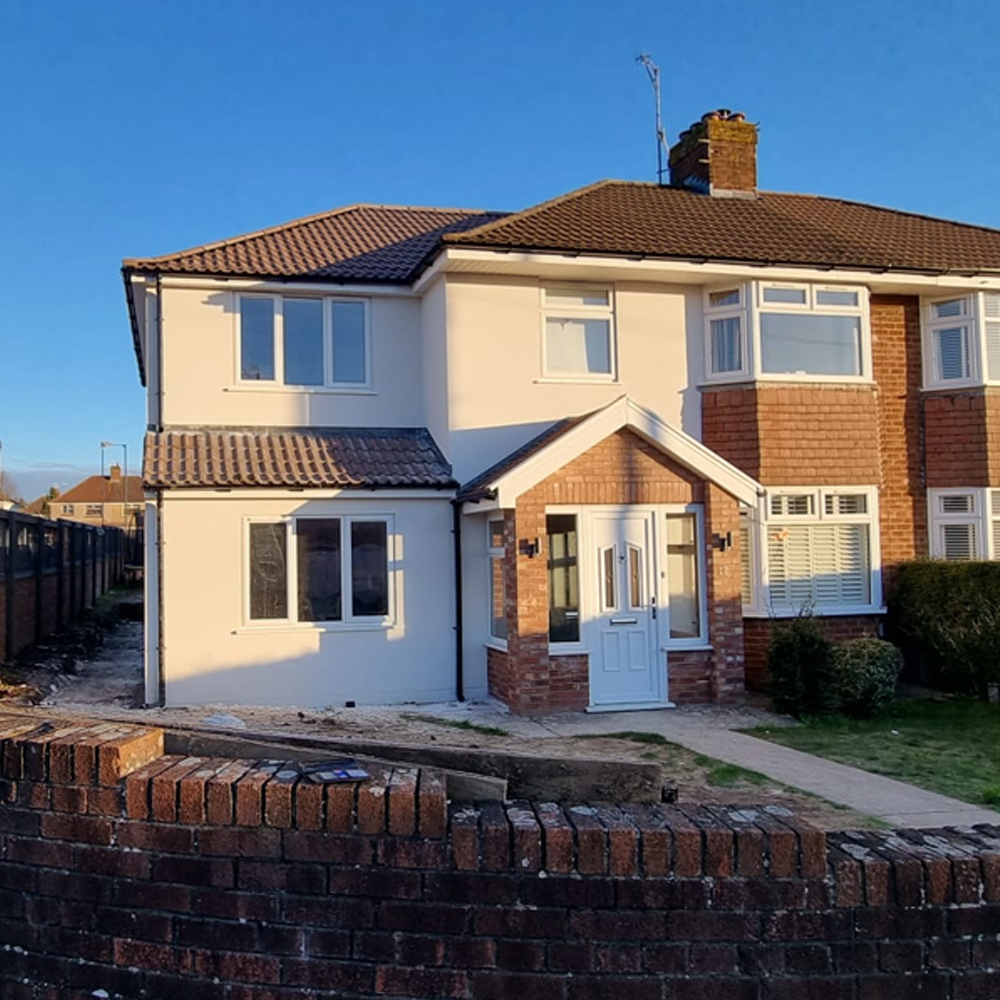 Double storey extension completed by Uplands Building Services Bristol
